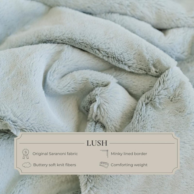 SARANONI Luxury Receiving Blankets for Babies | Ultra-Soft Lush and Boutique Quality Baby Blanket | Ballet Slipper Pink - 40" x 30" - Image 2